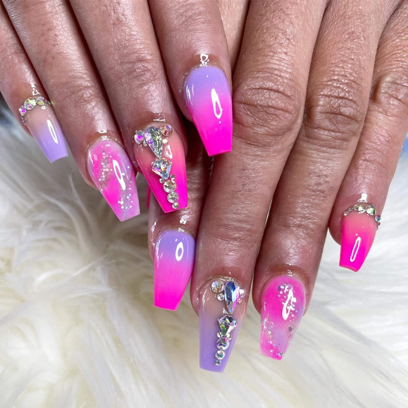 Acrylic Ombré Pink & White or Any Other Color Fill-ins